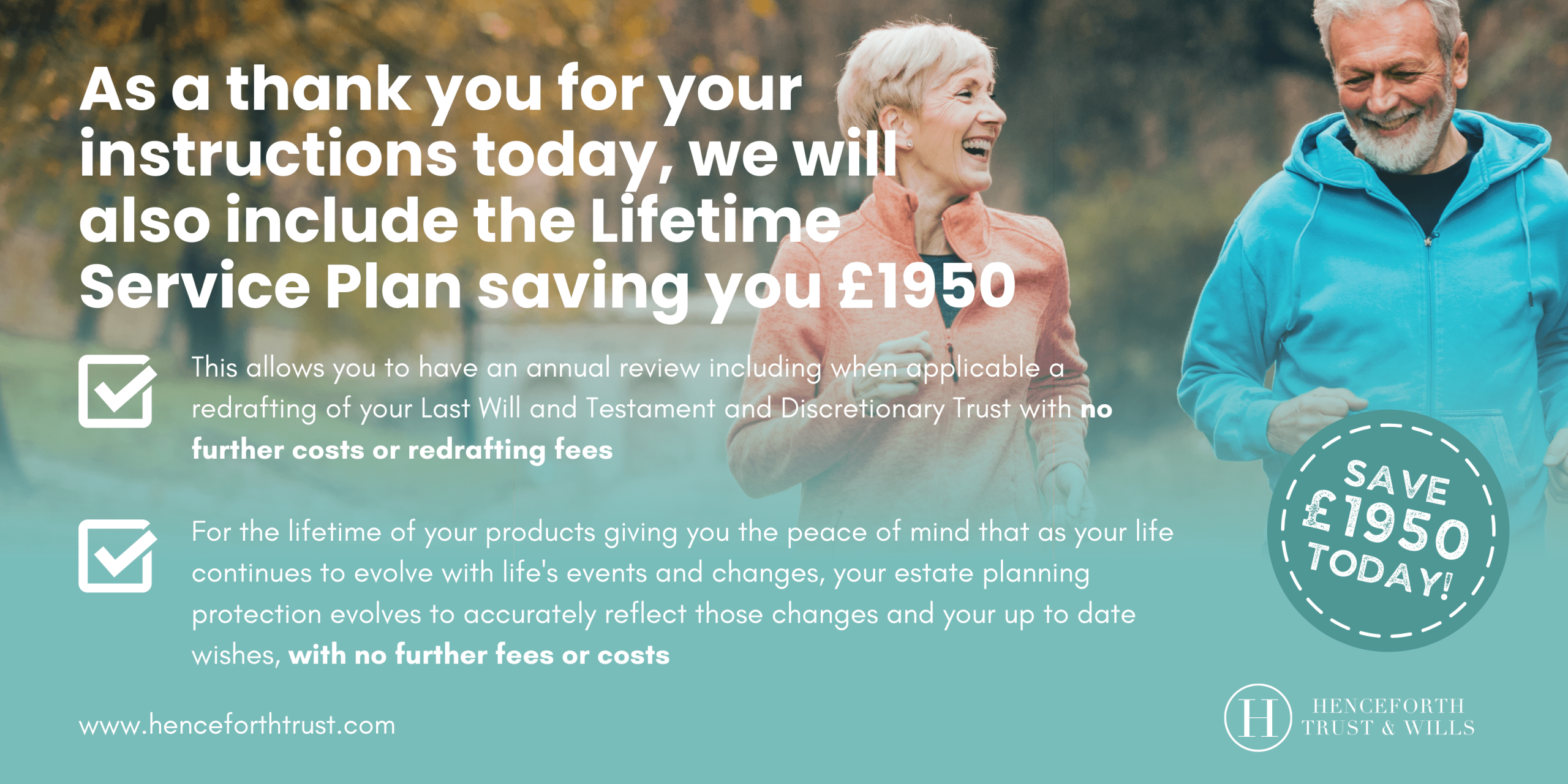 Lifetime Service Plan Promotion